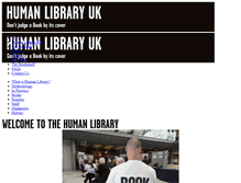 Tablet Screenshot of humanlibraryuk.org